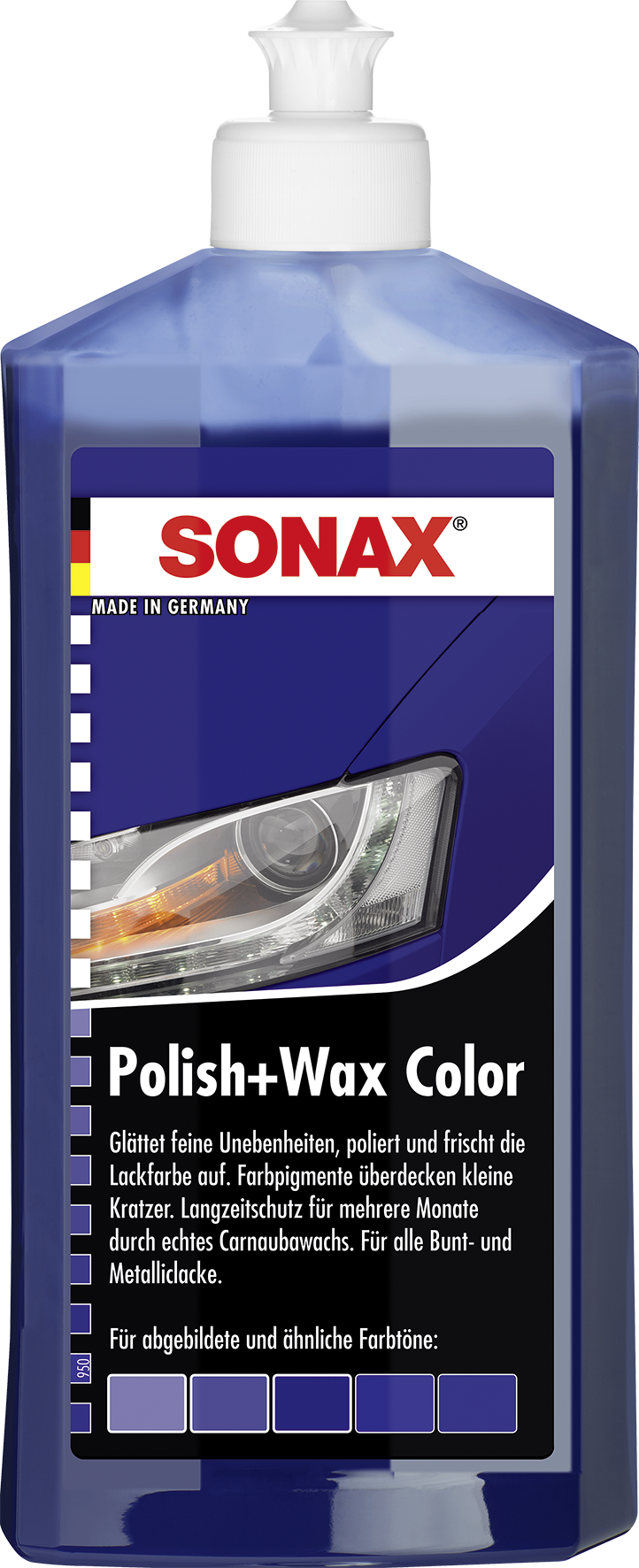 Sonax Polish & Wax Color modrý 500ml 