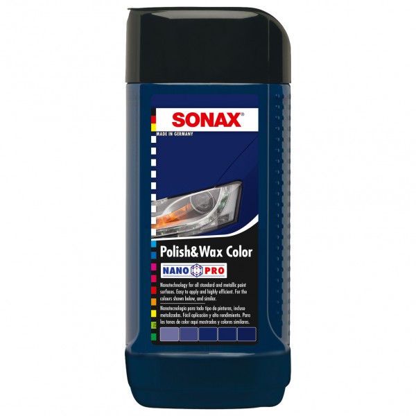 Sonax Polish & Wax Color modrý 250ml 