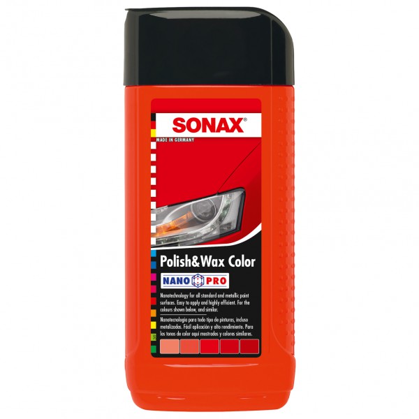 Sonax Polish & Wax Color červený 250ml 