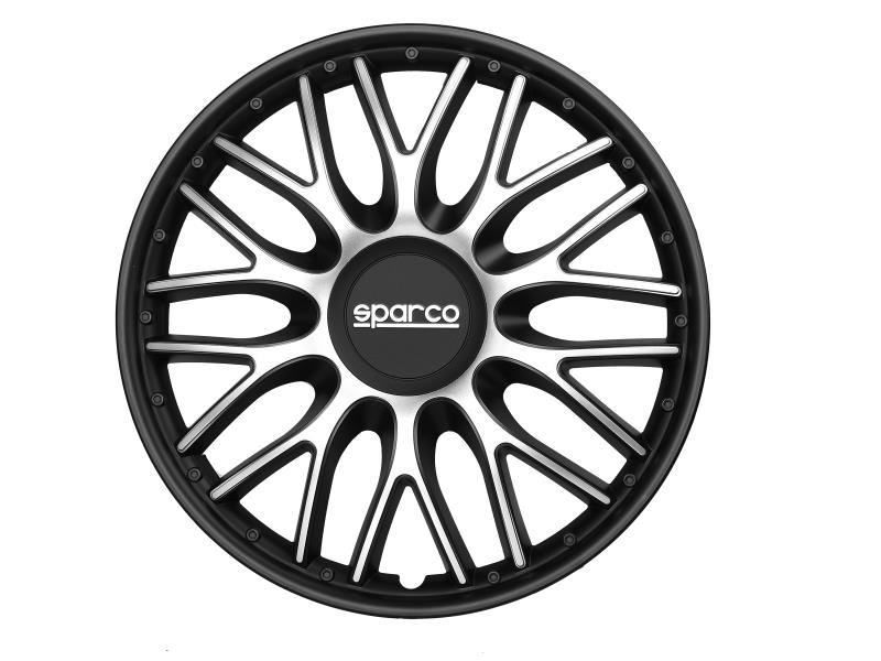 Puklice Sparco Roma "14" silver/black