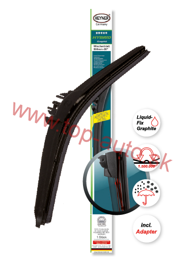 Stierač Heyner hybrid grafit 700 mm