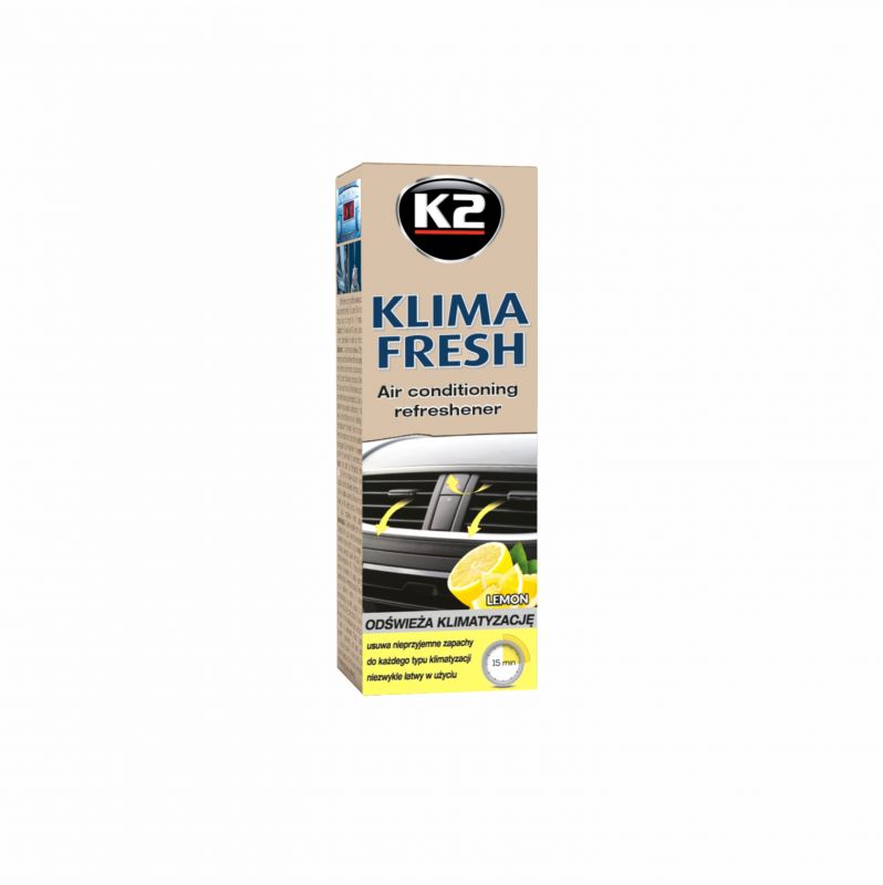 K2 Klima fresh dezinfekcia klimatizácie citrón 150 ml