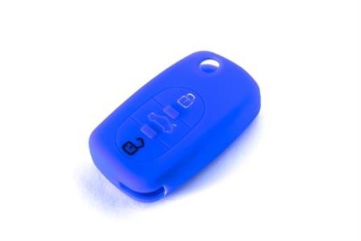 Silikónový obal na klúč Audi modrý