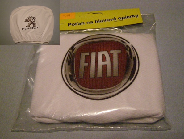 Poťah opierky hlavy Fiat 2 ks