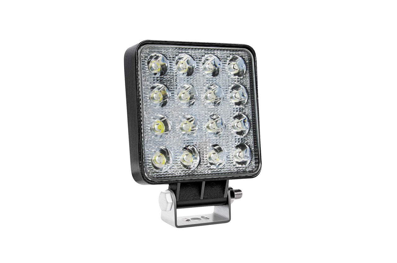 LED pracovné svetlo 16LED 110x110 48W FLAT 9-36V AWL10