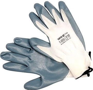 Yato Pracovné rukavice pogumované veľ.10 nylón /nytrylit | YT-7474