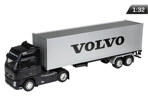 Model Volvo FH12 čierny 1:32 s navesom 