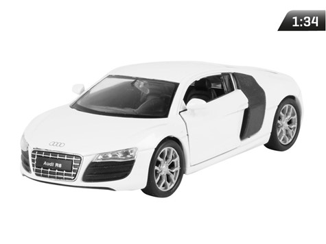 Model Audi R8 V10 biele 1:34