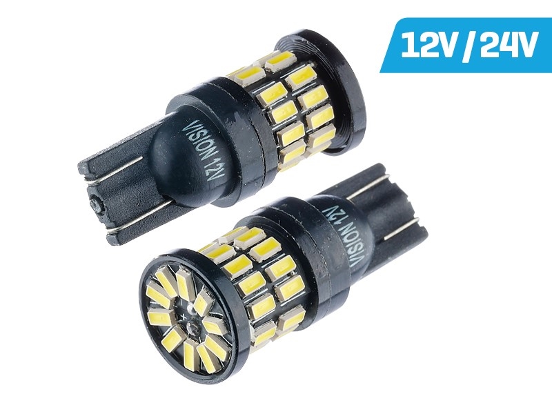 LED žiarovky VISION W5W (T10) 12/24V 36x 4014 SMD LED, nonpolar, CANBUS