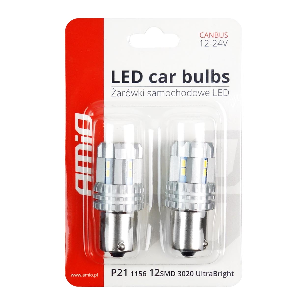 Led žiarovka P21W 22SMD BA15s canbus 12/24V