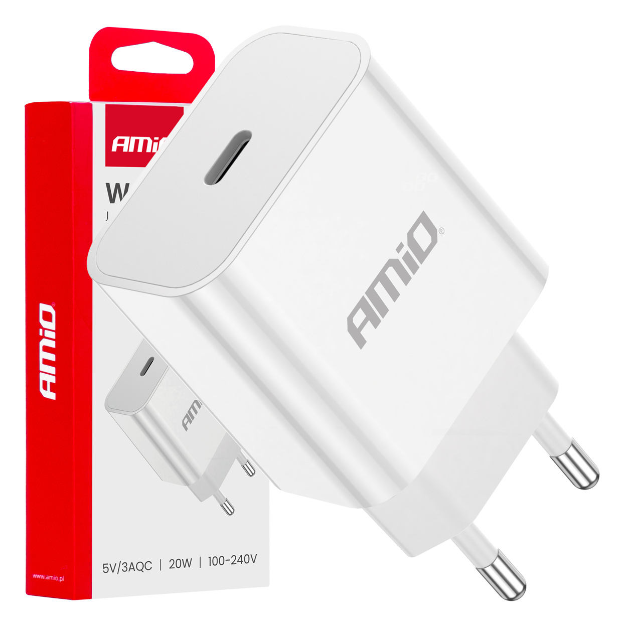 Sieťová nabíjačka USB-C 20W Quick Charge 230V 