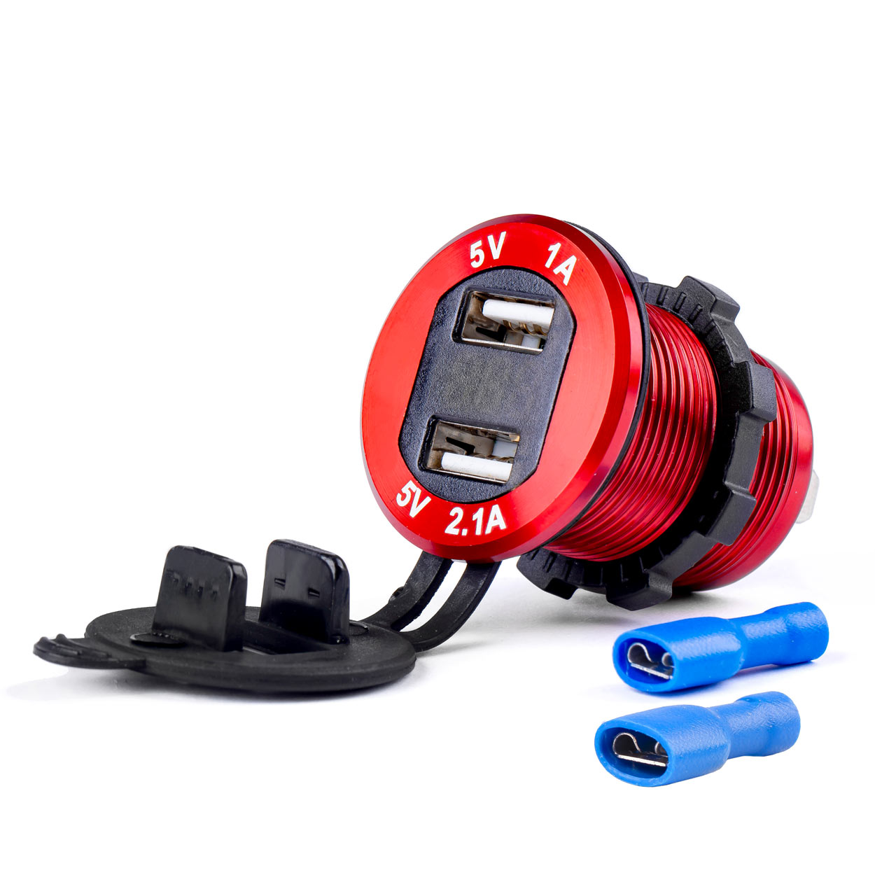 Nabíjačka 2xUSB s voltmetrom 12/24V MOD-11