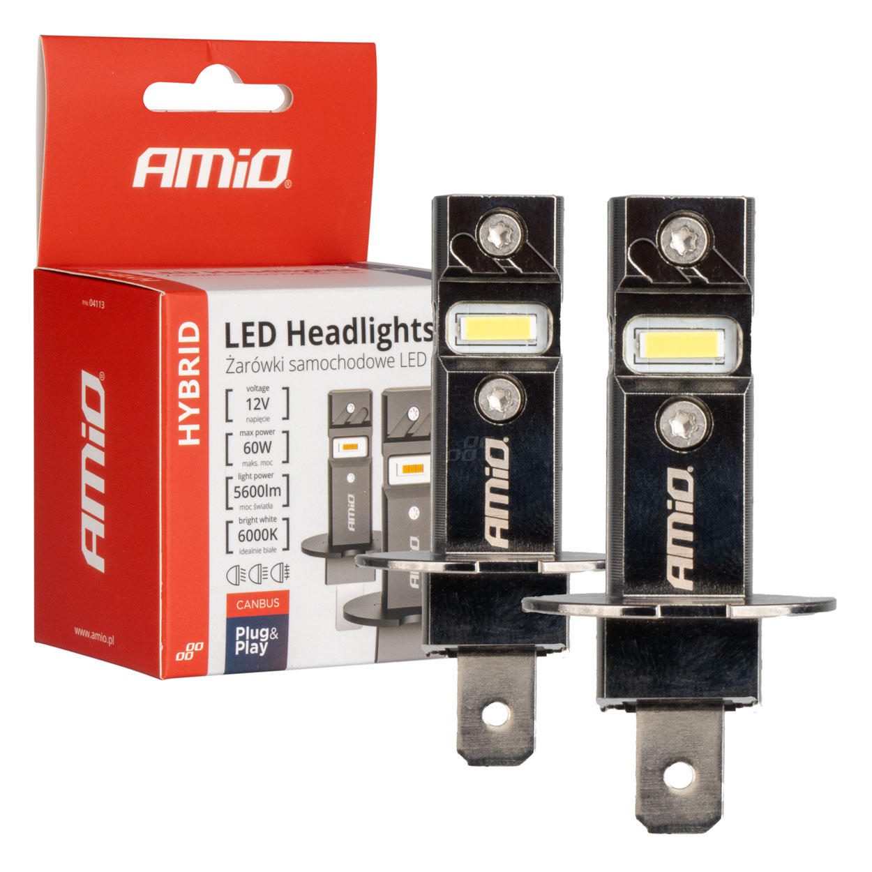 LED žiarovky hlavného svietenia Hybrid séria H3 6000K Canbus 12V 60W
