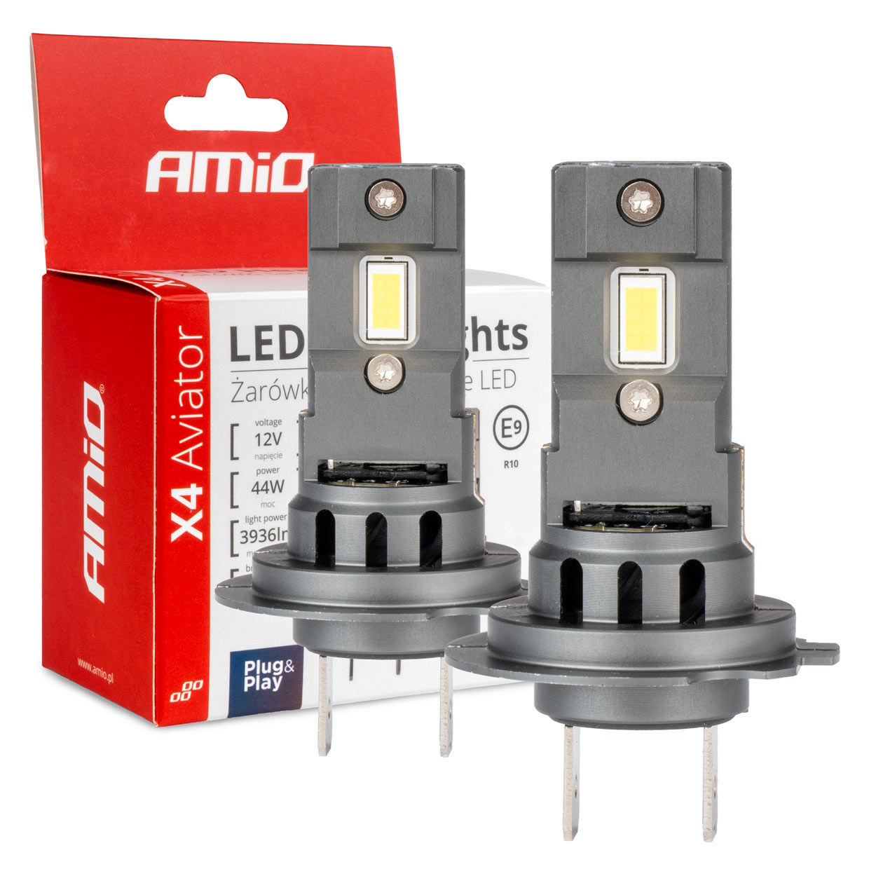 LED žiarovky X4-series AVIATOR H7/H18 6500K max 44W 