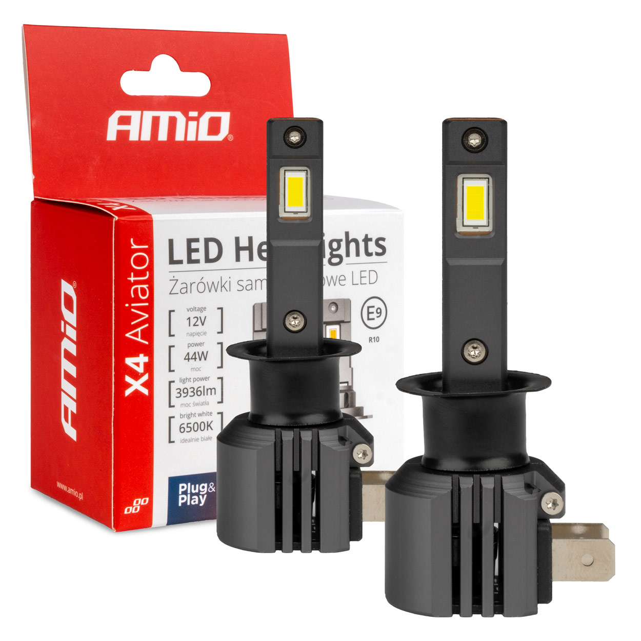 LED žiarovky X4-series AVIATOR H1 6500K max 44W