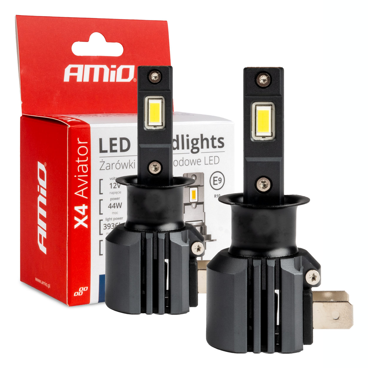 LED žiarovky X4-series AVIATOR H3 6500K max 44W