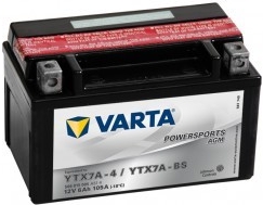 Motobatéria Varta 12V 6Ah gelová (YTX7A-BS)