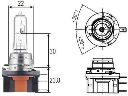 Osram H15 PGJ23t-1 12V 55W