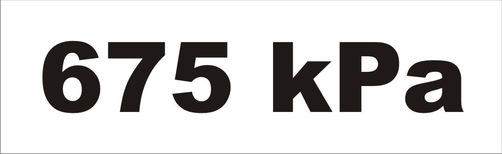 Nálepka 675 kPa