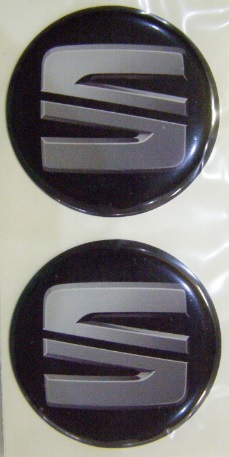 Logo Seat nové sada 4 ks (priemer 55 mm)