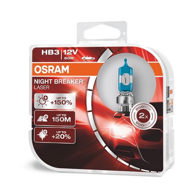Osram Night Breaker laser +150% 12V HB3 60W Box