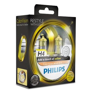 Philips H4 12V 60/55W ColorVision Yellow Box
