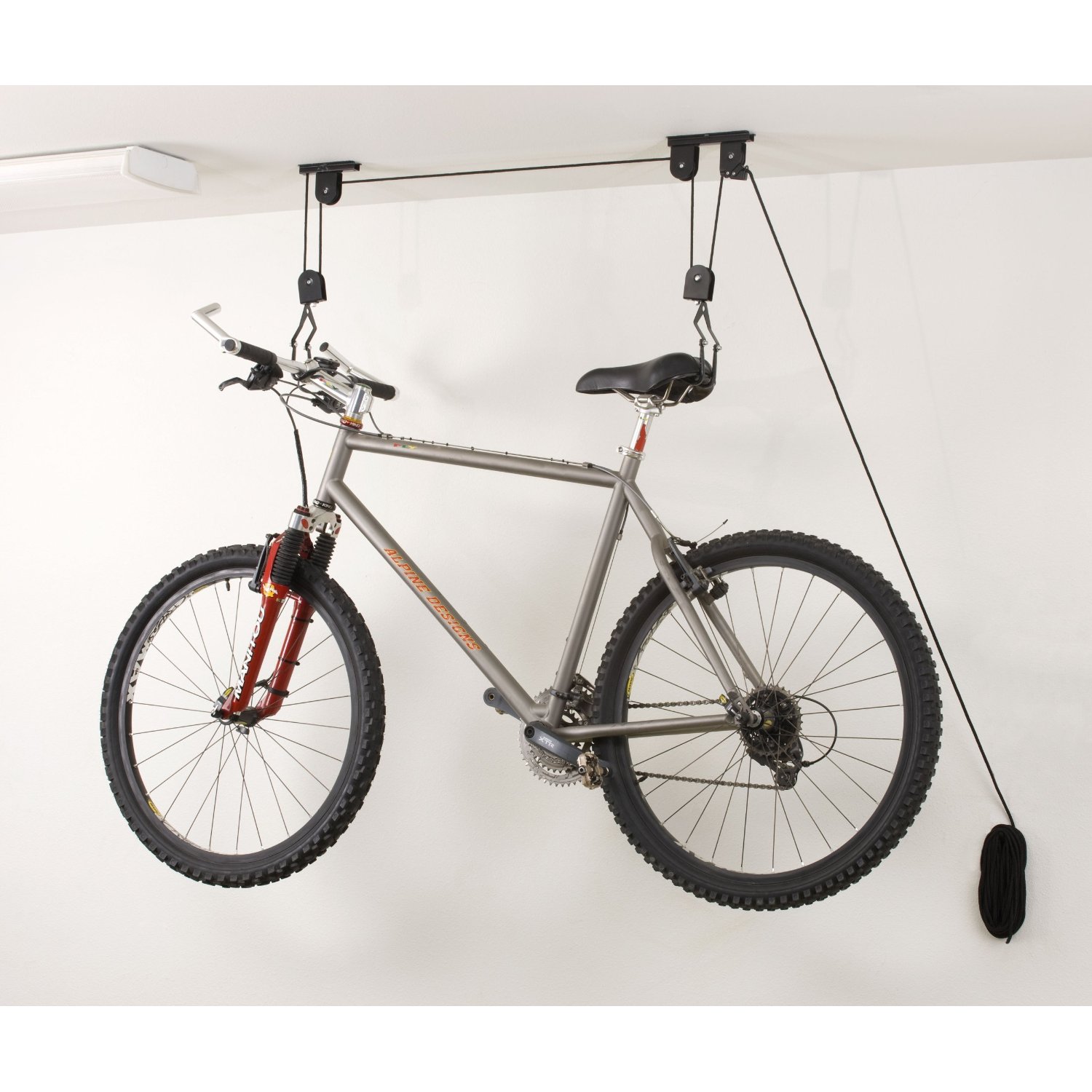 Držiak bicykla na strop s kladkou