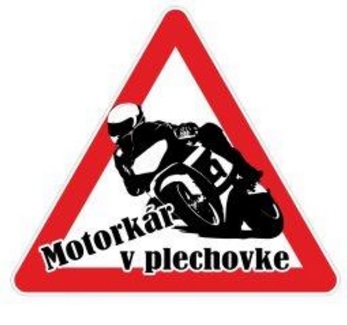 Nálepka Motorkár v plechovke