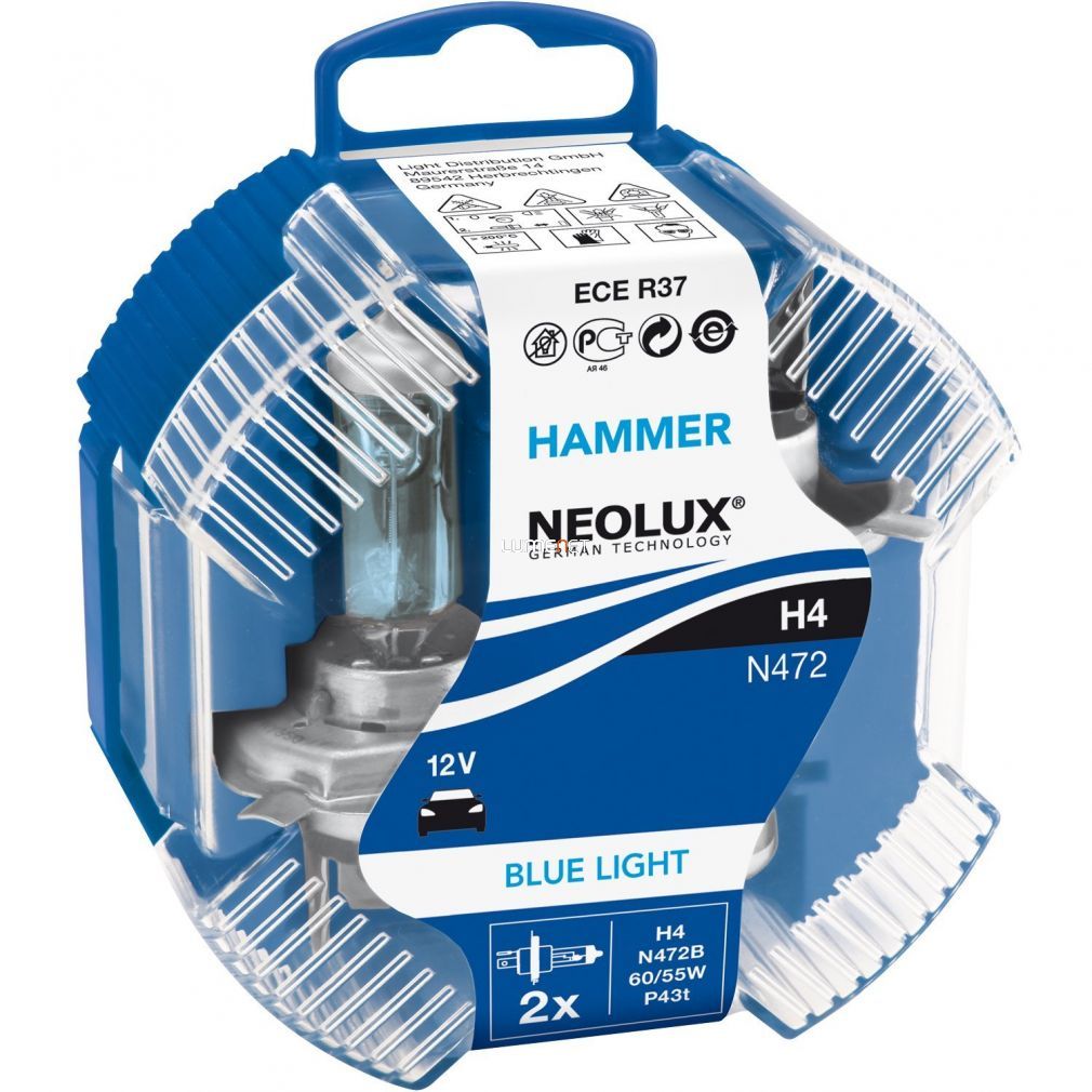 Neolux Blue Light H4 12V 60/55W Box