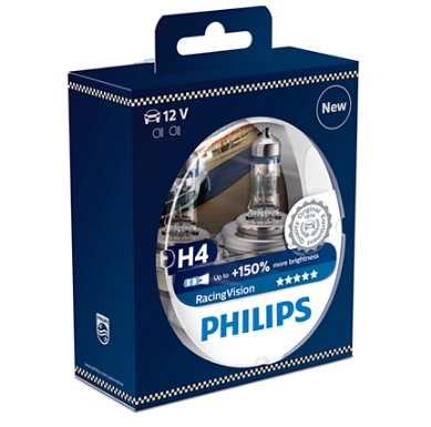 Philips Racing Vision H4 12V 60/55W +150% Box