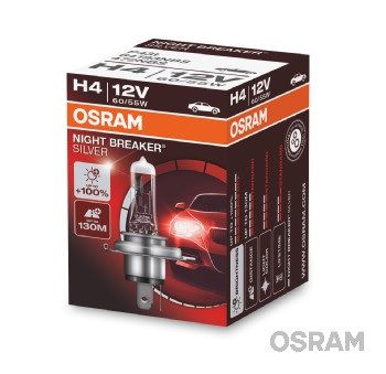 Osram H4 12V 60/55W Night Breaker Silver +100%