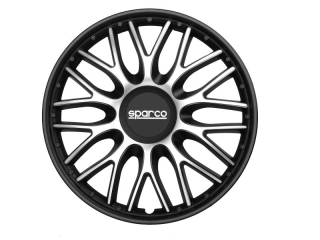 Puklice Sparco Roma "14" silver/black