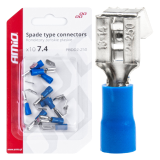 Elektrické konektory izolované – samica (násuvka) 6.6mm 0,75-2,5mm2 15A 10ks
