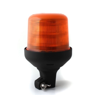 Oranžový výstražný 10 LED maják 12/24V s úchytom na tyč