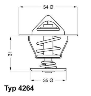 Termostat Wahler 4264.87D