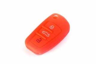 Silikónový obal na klúč Audi červený