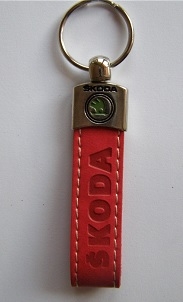 Kľúčenka Škoda červená