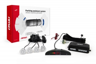 Parkovacie senzory Amio XD-364 s LED displejom strieborné