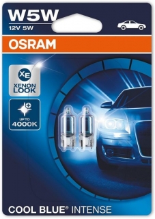 Osram Cool Blue Intense 2825HCBI-02B W5W W2,1x9,5d 12V 5W