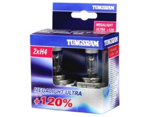 Tunsgram H4 60/55W 12V Megalight ultra +120% 
