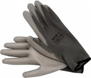 Yato Pracovné rukavice pogumované veľ.10 nylón /PU | YT-7472