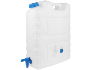 Kanister na vodu 20L s odnímateľným plastovým ventilom