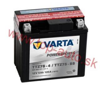 Motobatéria Varta 12V 5Ah gelová (YTZ7S-BS)
