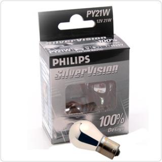 Philips SilverVision PY21W Bau15s