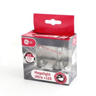 GE H7 55W 12V Megalight Ultra + 120% Box