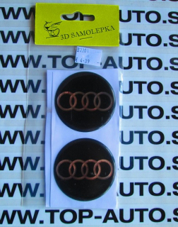 Logo Audi sada 4 ks (priemer 55 mm)