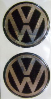 Logo Volkswagen čierne sada 4 ks
