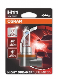 Osram Night Breaker Unlimited +110% 12V H11 55W