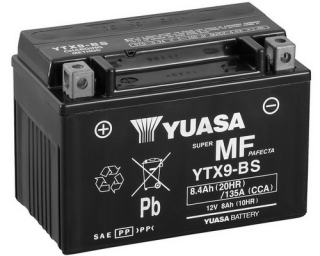 Motobatéria Yuasa MF 12V 8ah,YTX9-BS