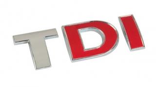 Nálepka TDI 3D chróm